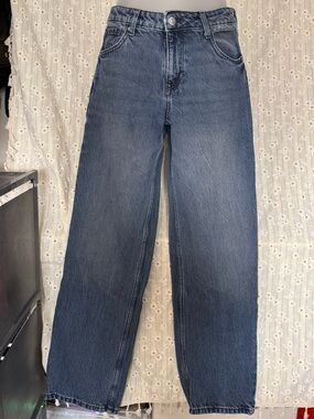 H&M Dark Blue Straight Leg Jeans